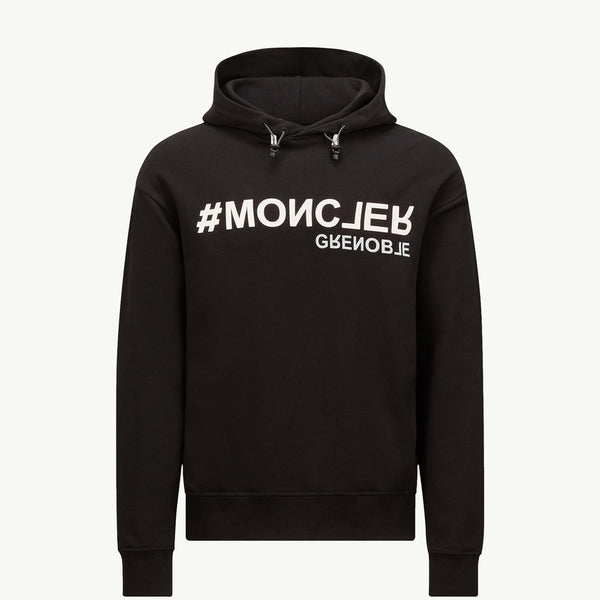 Mirrored Logo Cotton Hoodie