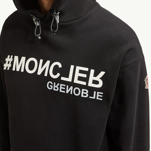 Mirrored Logo Cotton Hoodie