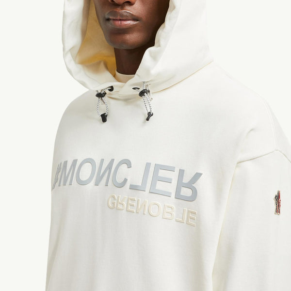 Mirrored Logo Cotton Hoodie