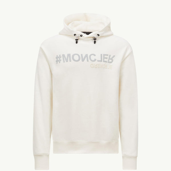Mirrored Logo Cotton Hoodie