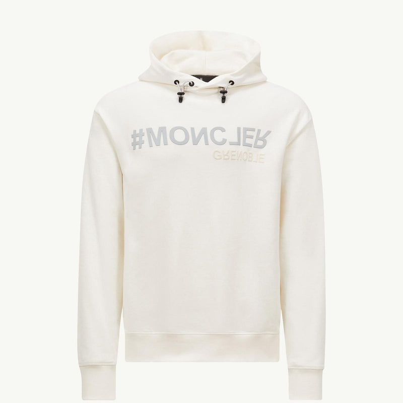 Mirrored Logo Cotton Hoodie