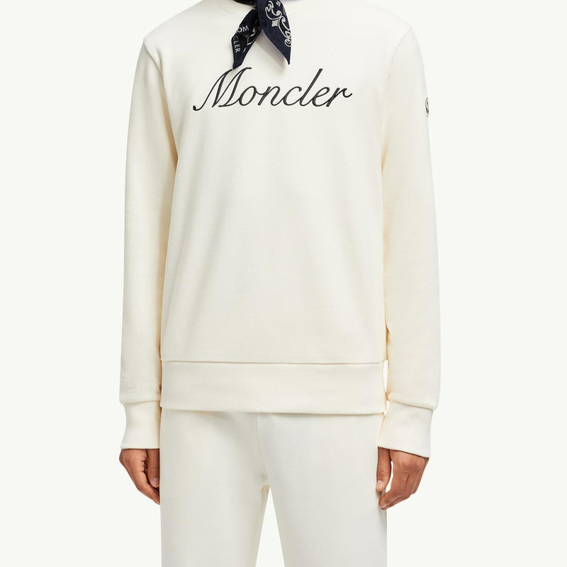 Embroidered Logo Cotton Sweatshirt