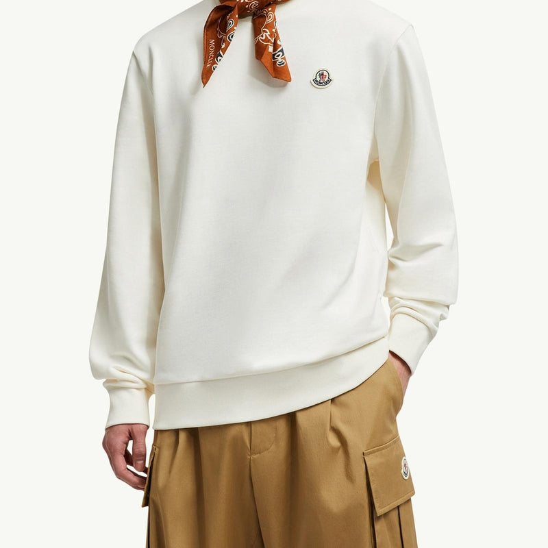 Logo Patch Cotton Sweatshirt