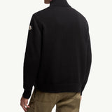 Padded Zip-Up Cotton Cardigan