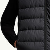 Padded Zip-Up Cotton Cardigan