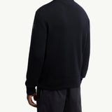 Padded Wool Zip-Up Cardigan