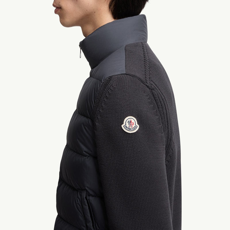 Padded Cotton Cardigan