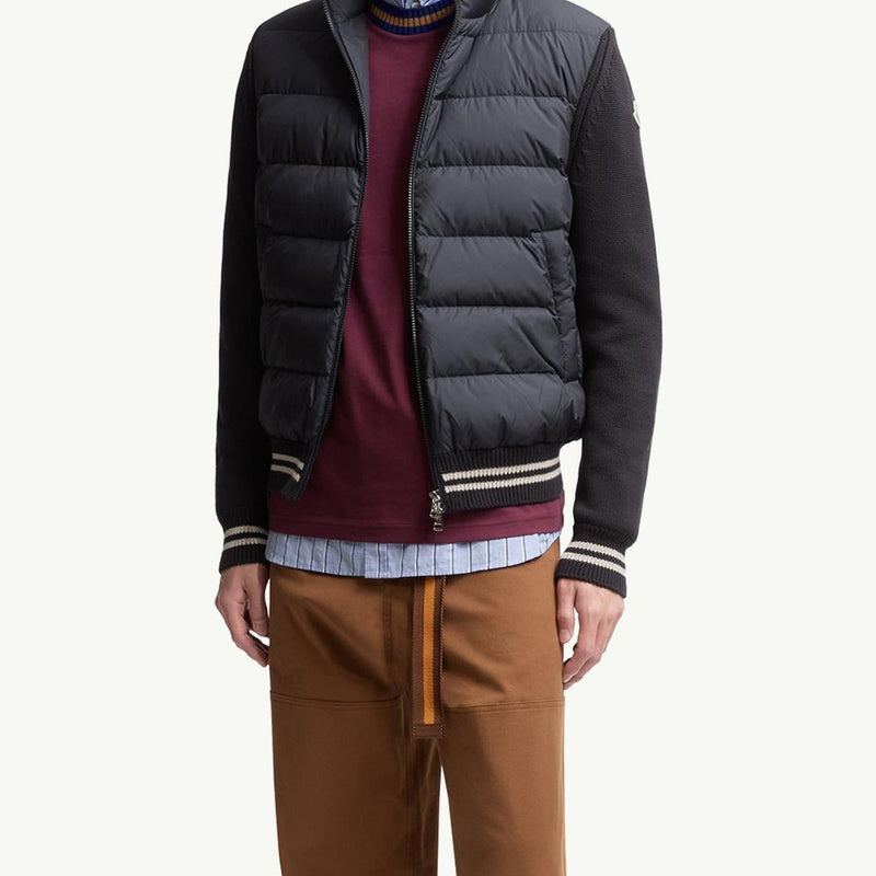 Padded Cotton Cardigan