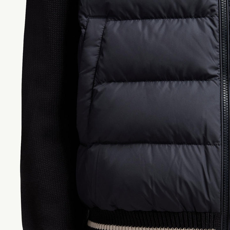 Padded Cotton Cardigan