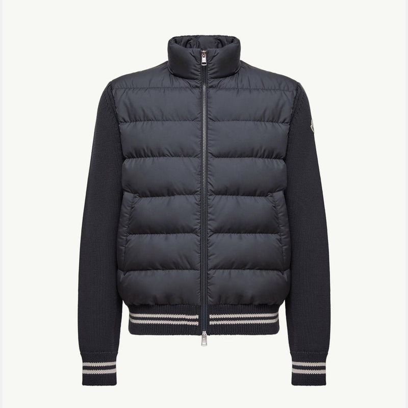 Padded Cotton Cardigan