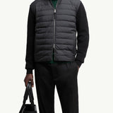 Padded Wool & Cashmere Zip-Up Cardigan