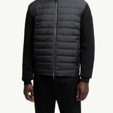 Padded Wool & Cashmere Zip-Up Cardigan