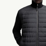 Padded Wool & Cashmere Zip-Up Cardigan