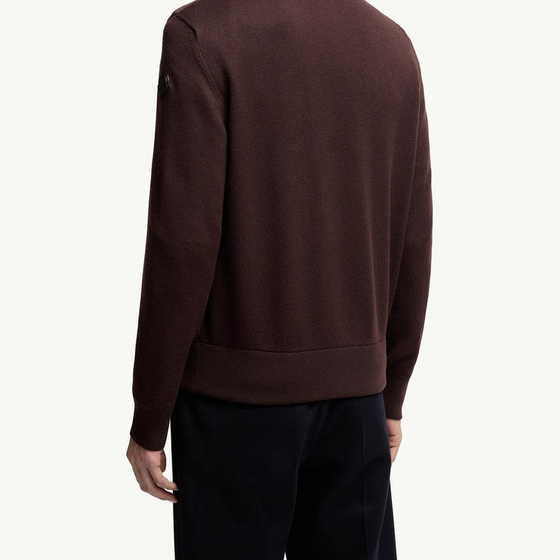 Wool & Suede Cardigan