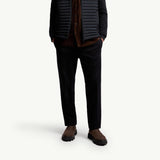 Padded Wool & Cashmere Zip-Up Cardigan