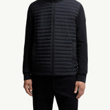 Padded Wool & Cashmere Zip-Up Cardigan