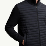 Padded Wool & Cashmere Zip-Up Cardigan