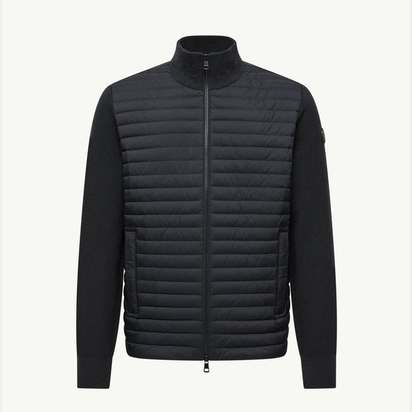 Padded Wool & Cashmere Zip-Up Cardigan