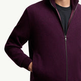 Wool & Cashmere Zip-Up Cardigan