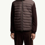 Padded Wool & Cashmere Zip-Up Cardigan