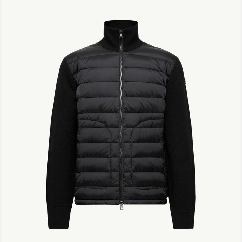 Padded Zip-Up Cardigan