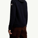 Padded Wool Zip-Up Hoodie