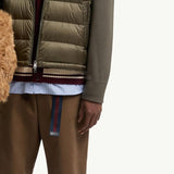 Padded Wool Zip-Up Hoodie