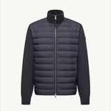 Padded Wool & Cashmere Zip-Up Cardigan