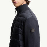 Padded Wool & Cashmere Zip-Up Cardigan