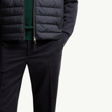 Padded Wool & Cashmere Zip-Up Cardigan