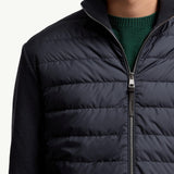 Padded Wool & Cashmere Zip-Up Cardigan