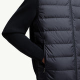 Padded Zip-Up Cotton Cardigan