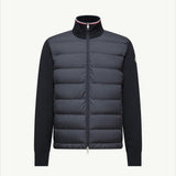 Padded Zip-Up Cotton Cardigan