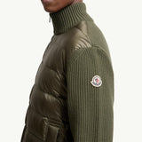 Padded Wool & Cashmere Zip-Up Cardigan