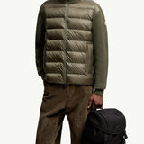 Padded Wool & Cashmere Zip-Up Cardigan