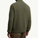 Padded Wool & Cashmere Zip-Up Cardigan