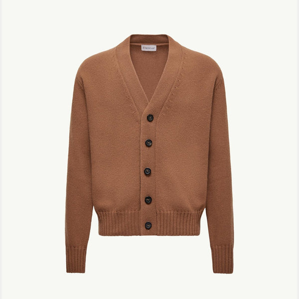 V-Neck Wool Cardigan