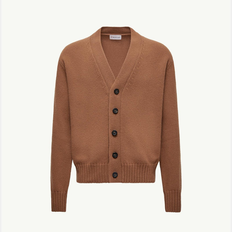 V-Neck Wool Cardigan