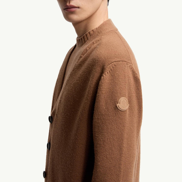 V-Neck Wool Cardigan