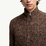 Wool & Alpaca Zip-Up Cardigan