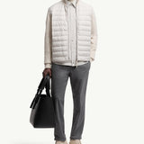 Padded Wool & Cashmere Zip-Up Cardigan