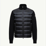 Padded Wool & Cashmere Zip-Up Cardigan