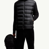 Padded Wool & Cashmere Zip-Up Cardigan