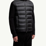 Padded Wool & Cashmere Zip-Up Cardigan