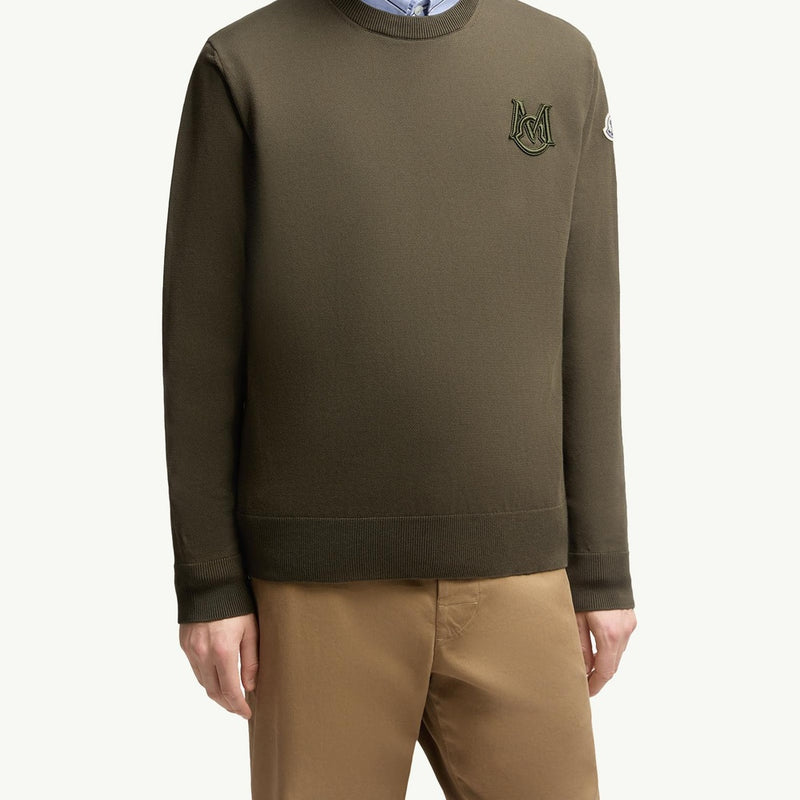 Embroidered Monogram Cotton Jumper