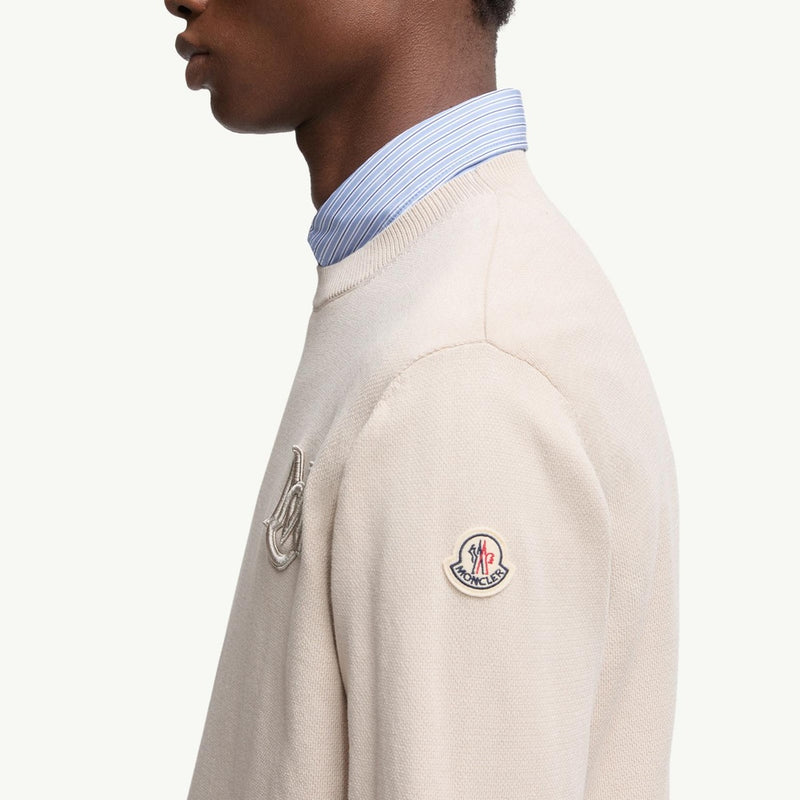 Embroidered Monogram Cotton Jumper