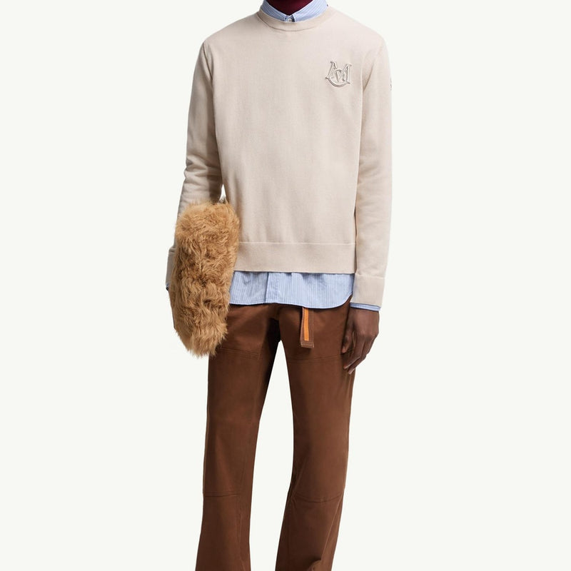 Embroidered Monogram Cotton Jumper