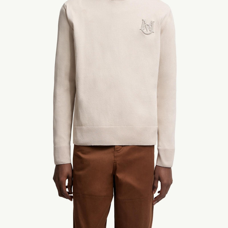 Embroidered Monogram Cotton Jumper