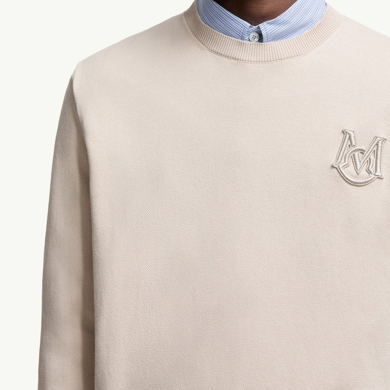 Embroidered Monogram Cotton Jumper