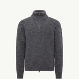 Alpaca & Wool Zip-Up Cardigan
